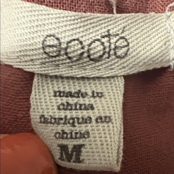 Ecote For UO Chocolate Camisole W/ Black Trim Features Adjustable Tie Straps - Picture 3 of 3